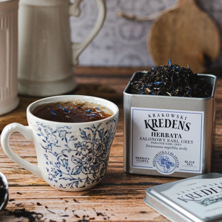 Herbata liściasta czarna z Bergamotką Salonowy Earl Grey - Krakowski Kredens