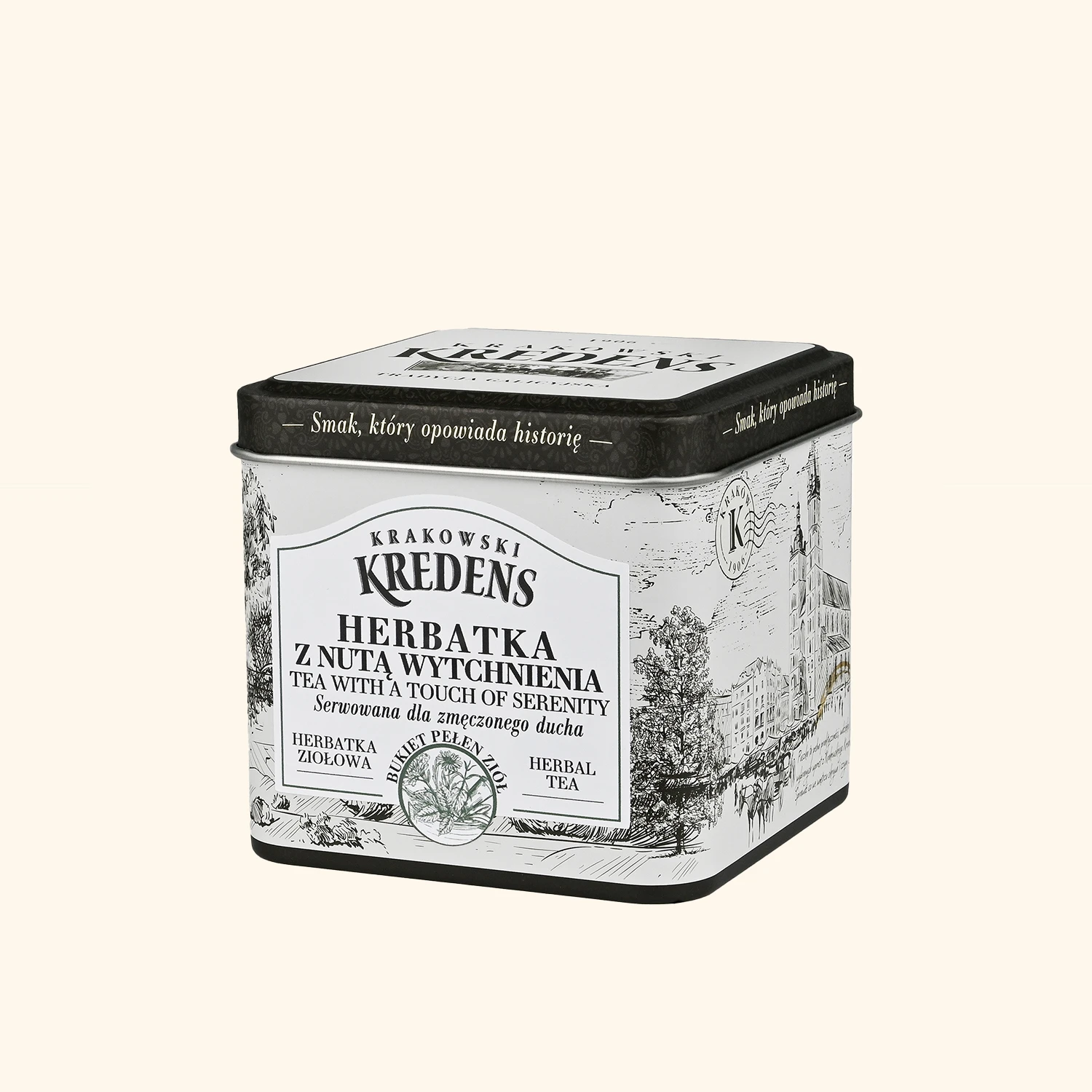 Herbatka ziołowa z nutą Wytchnienia - Puszka - Krakowski Kredens Herbatka ziołowa z nutą Wytchnienia - Puszka - Krakowski Kredens