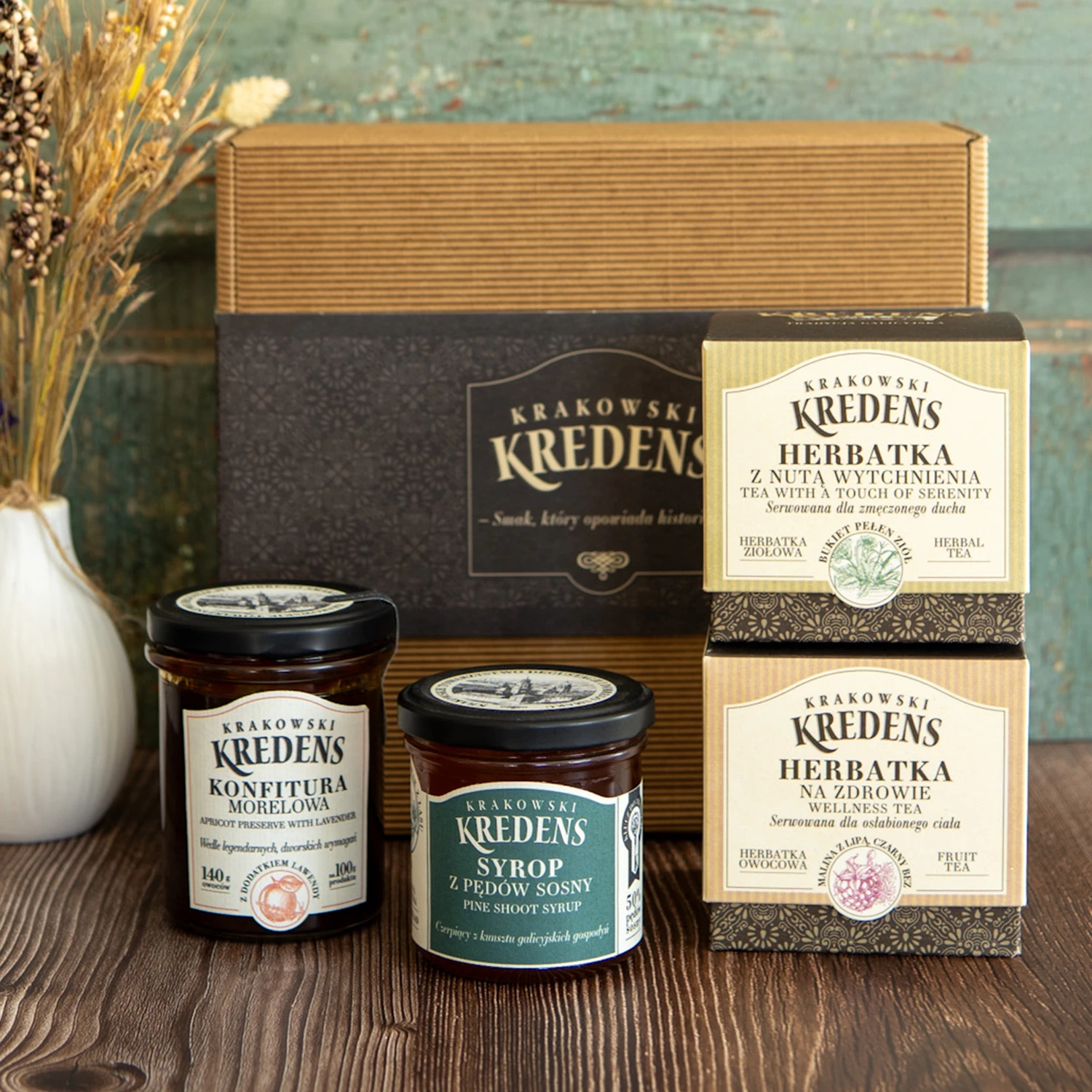 Zestaw prezentowy - Błogo wśród róż - Krakowski Kredens