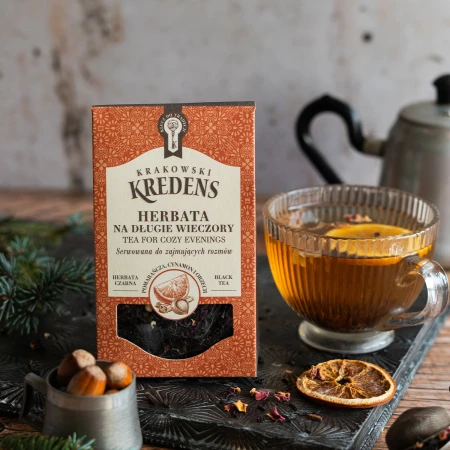 Herbata liściasta czarna na Długie Wieczory 50g - Krakowski Kredens