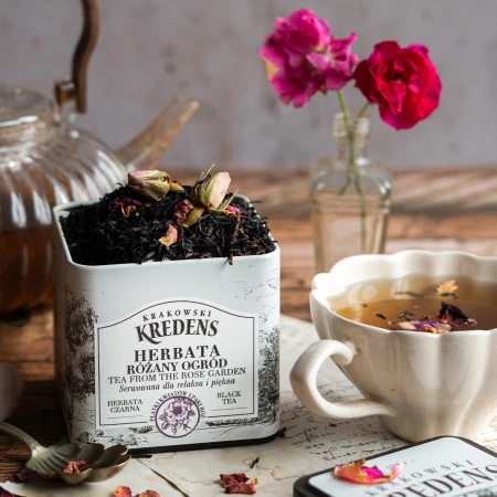 Herbata czarna Różany Ogród - Puszka - Krakowski Kredens