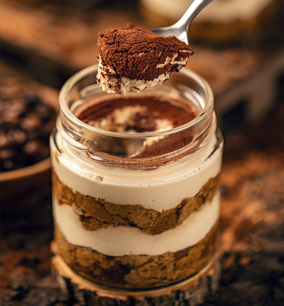 „Mini tiramisu z ciasteczkami kakaowymi “znaczki””