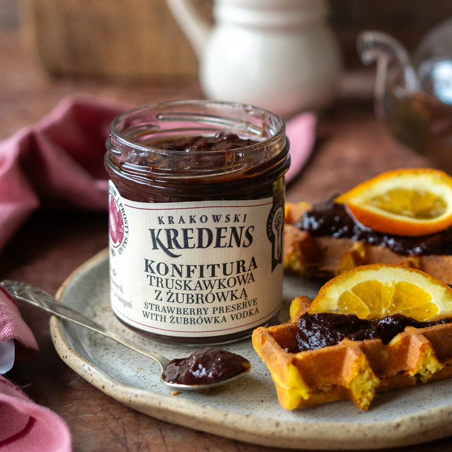 Konfitura z truskawek z żubrówką 150g
