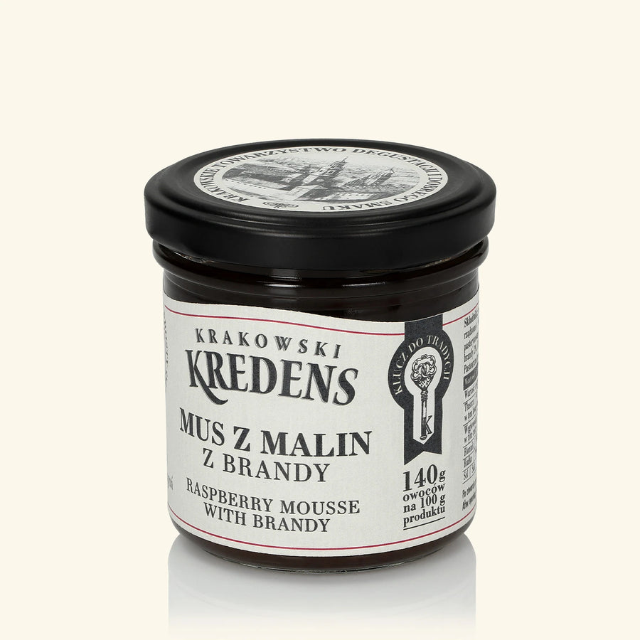 Mus z malin z brandy 150g