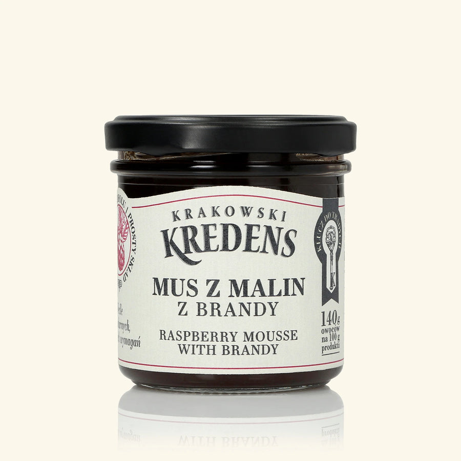 Mus z malin z brandy 150g