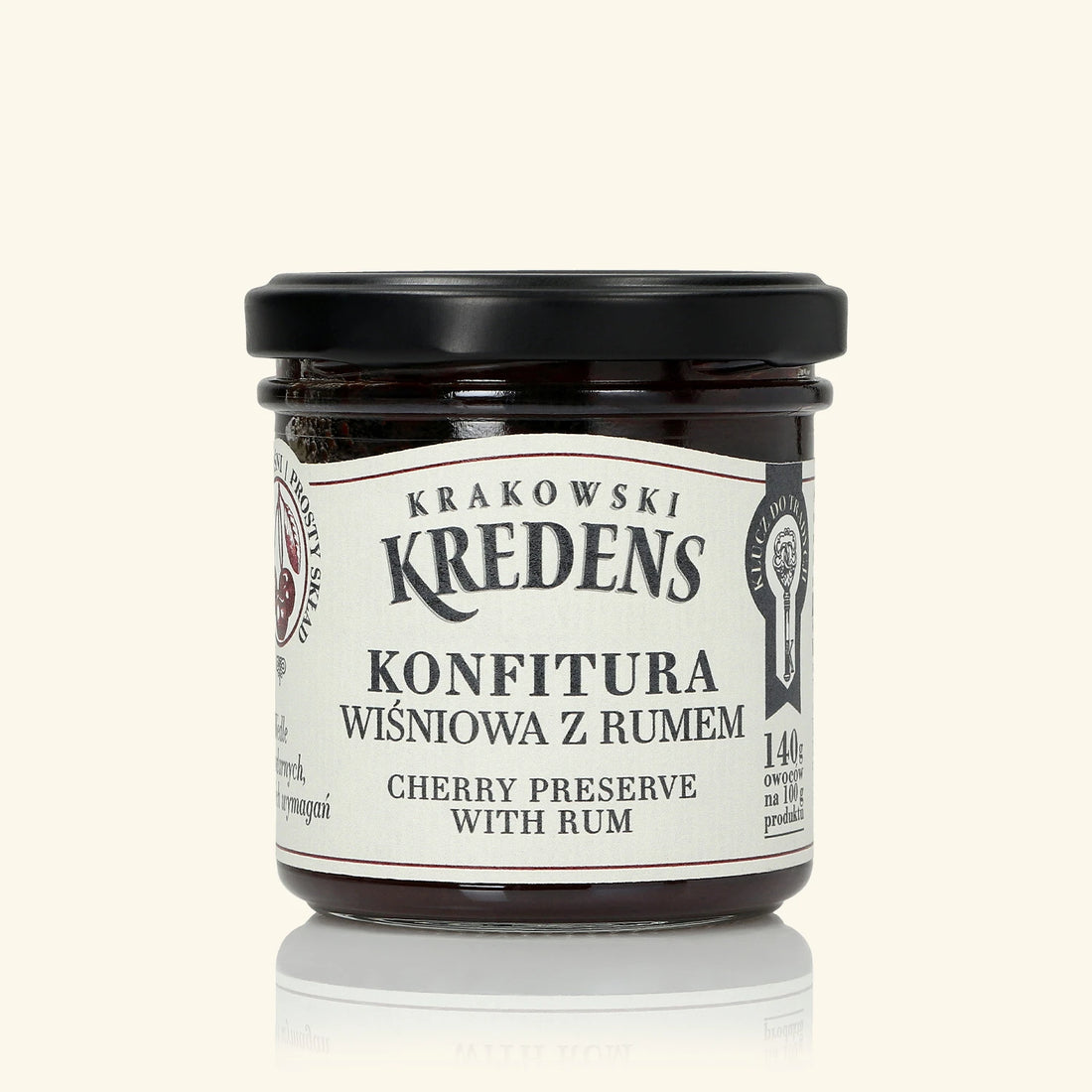 Konfitura wiśniowa z rumem 150g