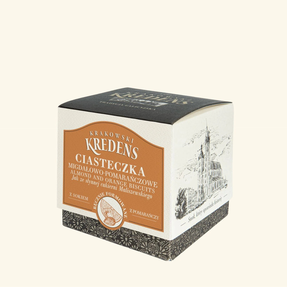 Ciasteczka Migdałowo - Pomarańczowe 90g - Kartonik