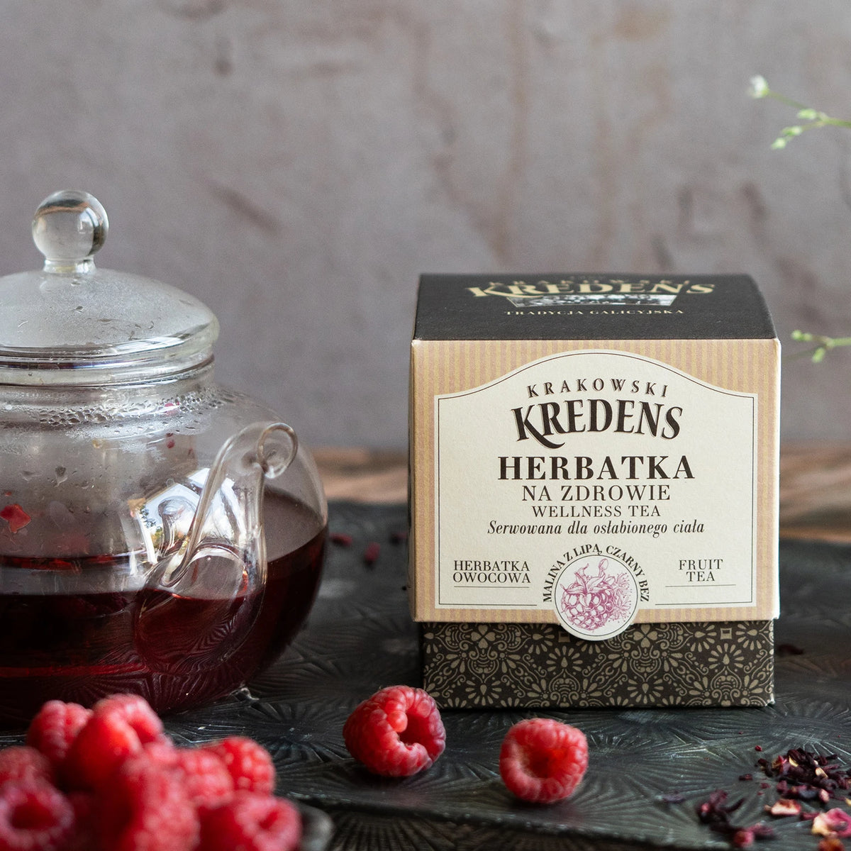 Herbatka owocowa Malinowa z Lipą na Zdrowie 100g