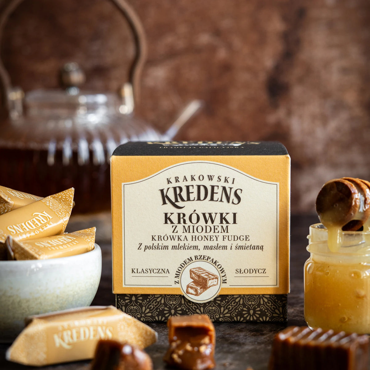 Krówki Krakowskie z Miodem 150g - Kartonik