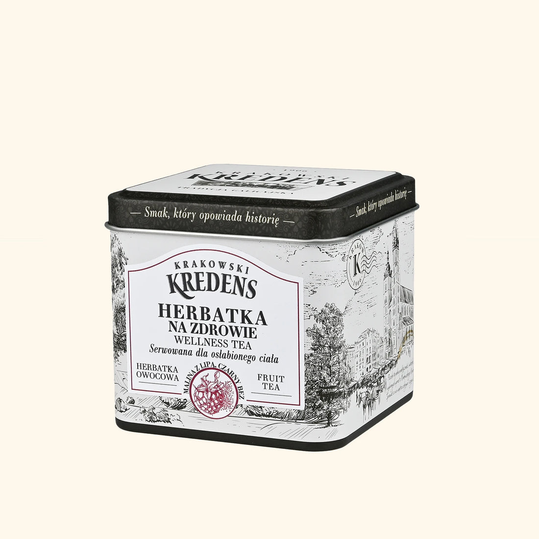 Herbatka owocowa Malinowa z Lipą na Zdrowie 100g - Puszka