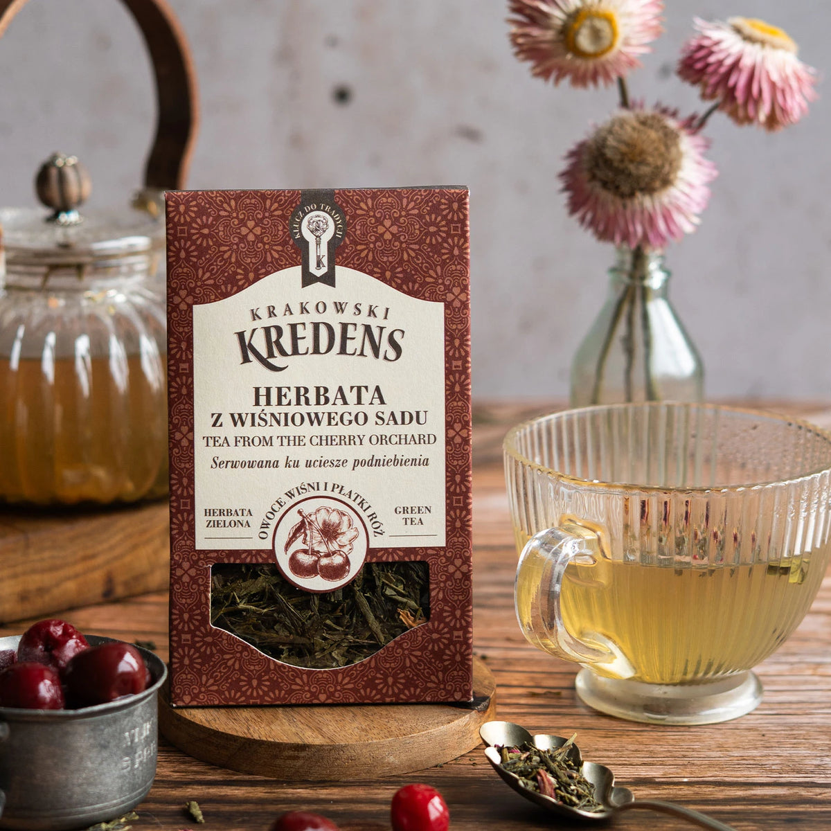 Herbata liściasta zielona z Wiśniowego Sadu 50g