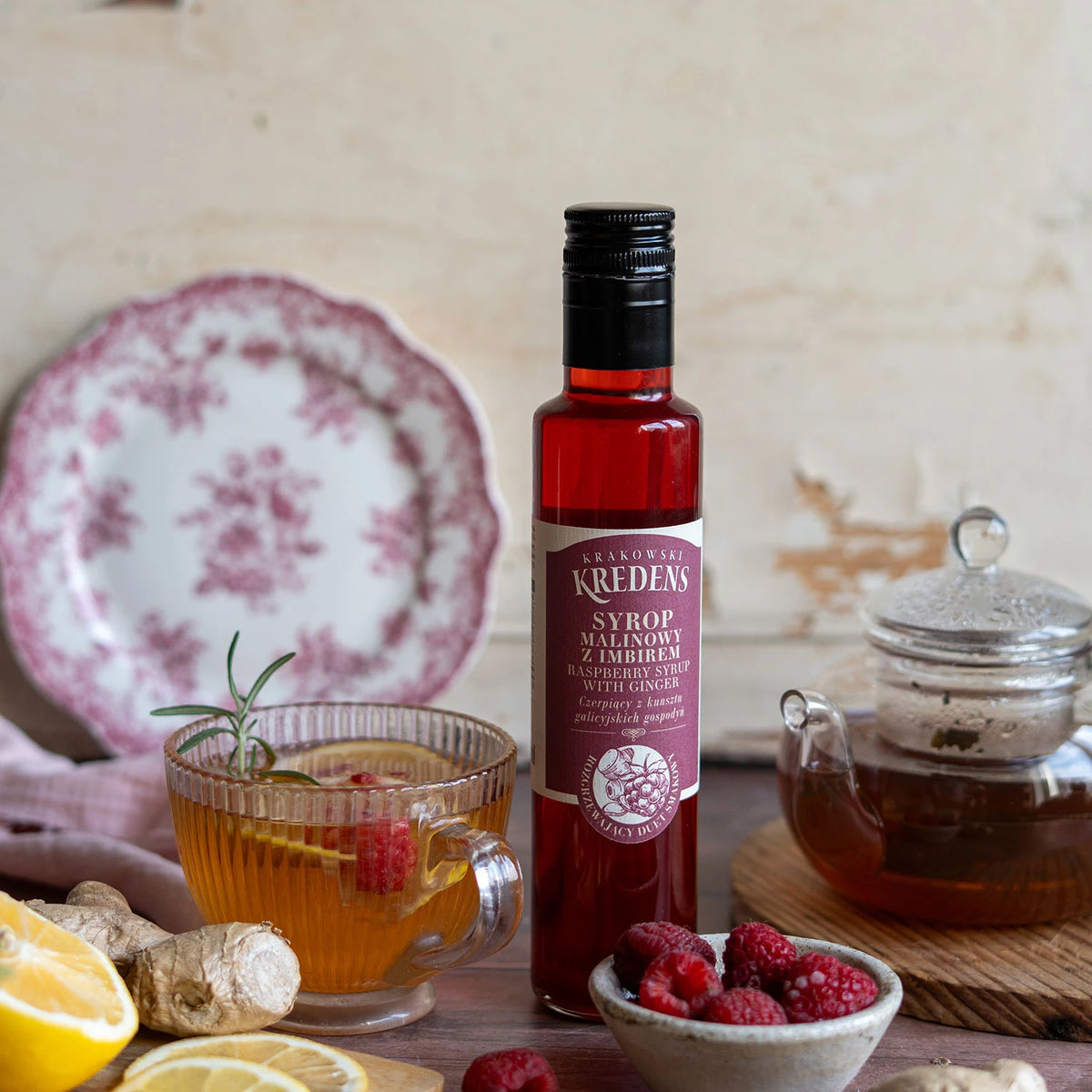 Syrop malinowy z imbirem 250ml