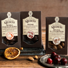 Cherries in dark chocolate 100g